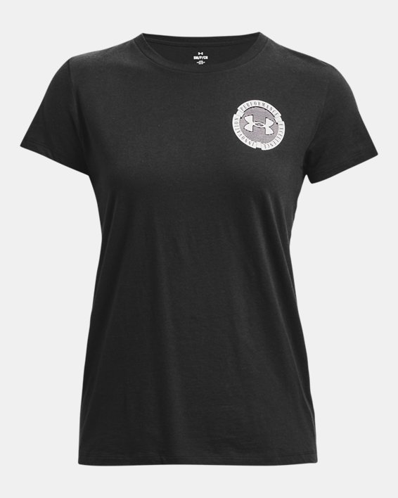 Camiseta de manga corta UA Collegiate Varsity para mujer, Black, pdpMainDesktop image number 4